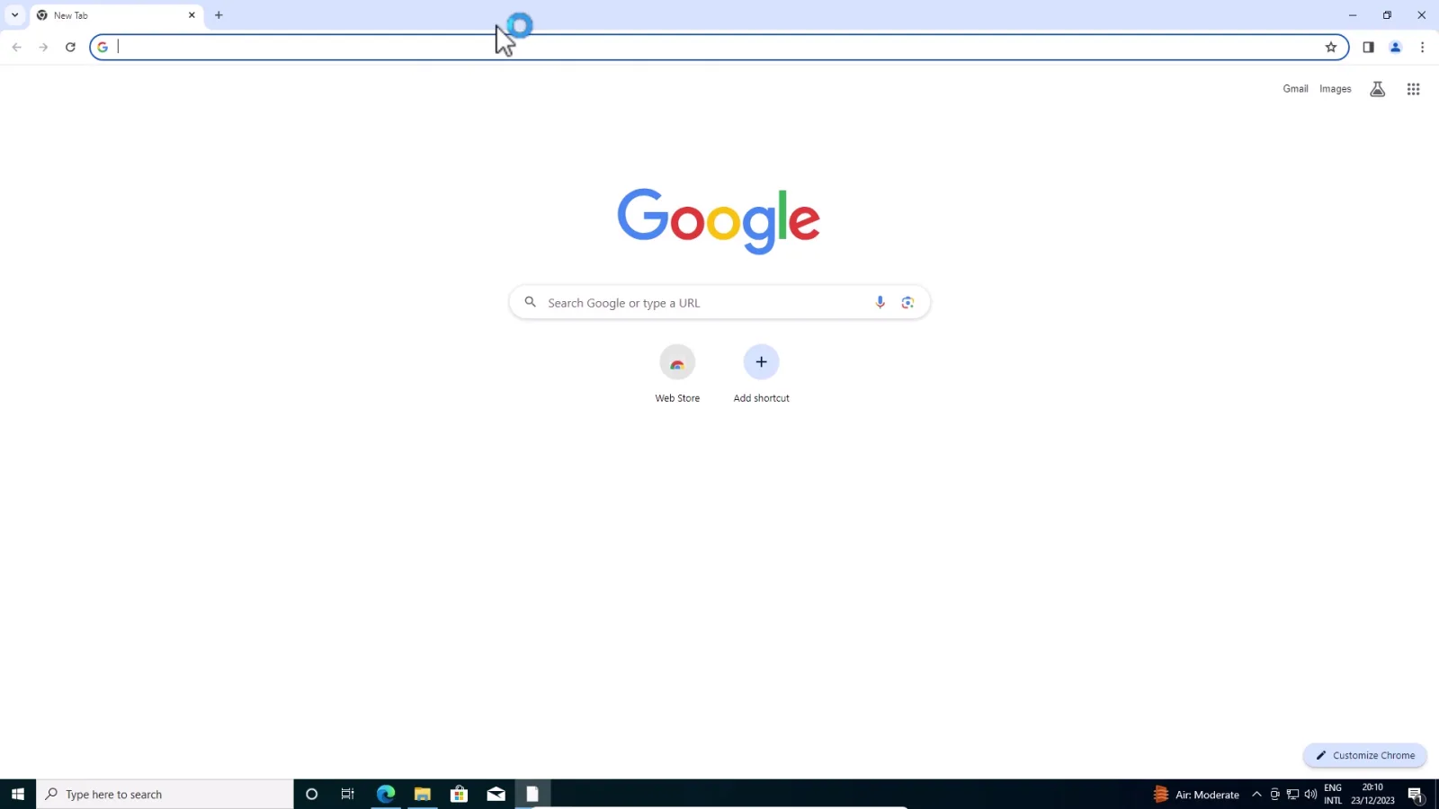 Start Google Chrome Browsing Start Google Chrome Browsing