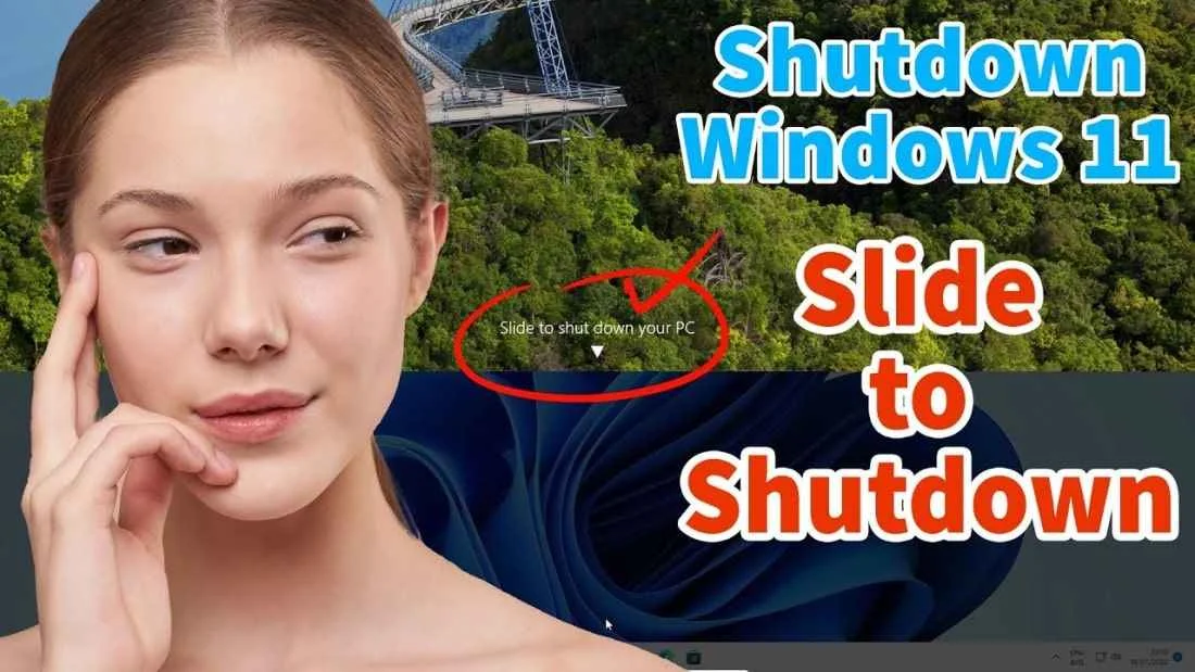 Another Way to Shutdown Windows 11 Pc With Mouse - Slide to Shutdown