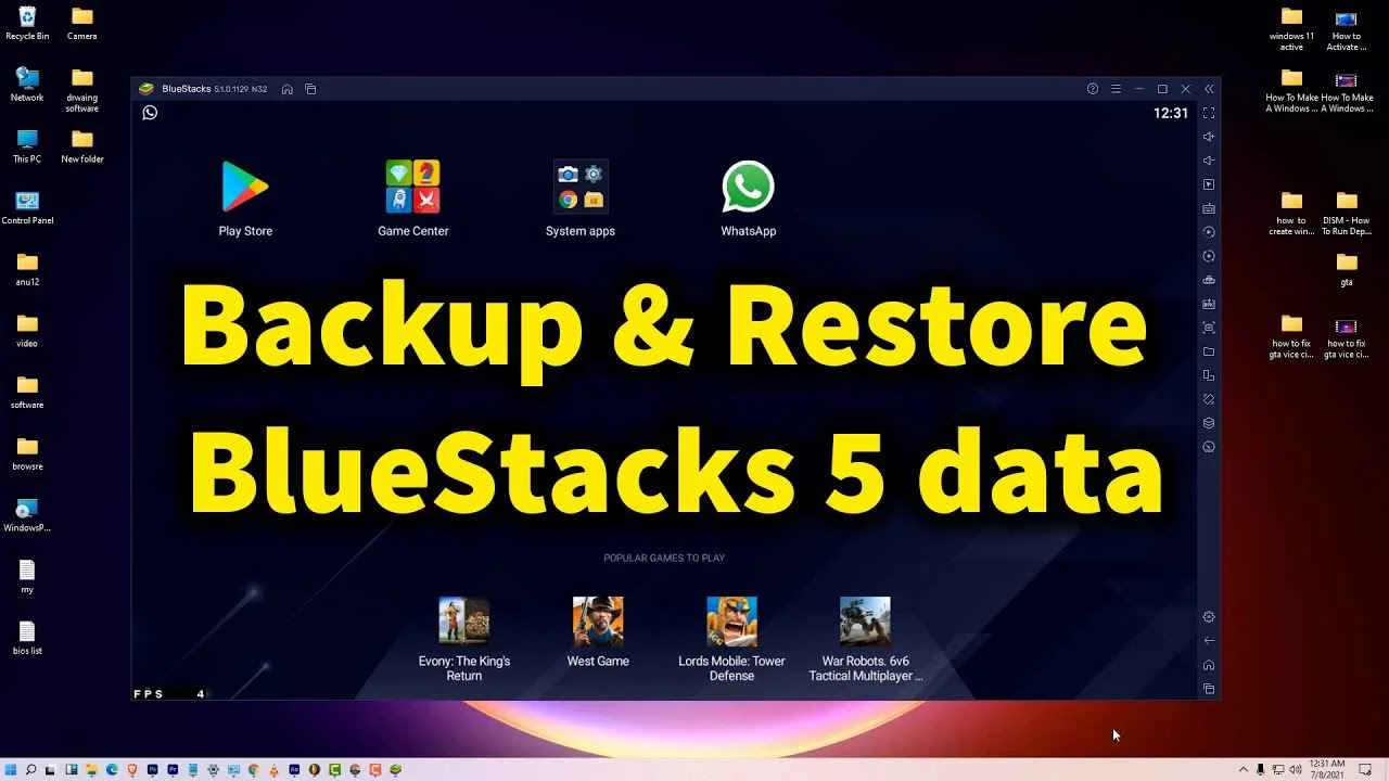 How to Backup and Restore Bluestacks 5 data