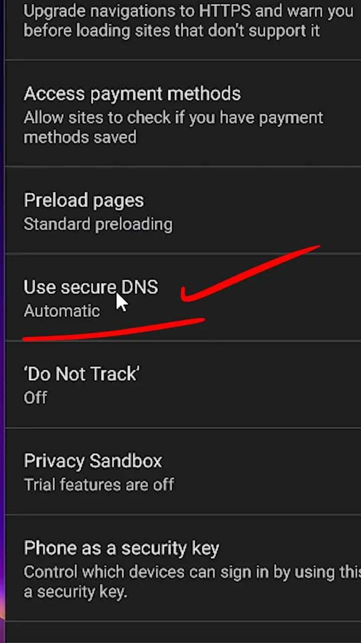Privacy and Security in Google Chrome browser